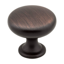 Hardware Resources 3910-DBAC-R 10-Pack of 1-3/16" Diameter Cabinet Mushroom Knobs - Screws Included - Brushed Oil Rubbed Bronze