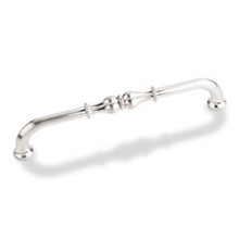 Hardware Resources 818-160SN 6-15/16" Overall Length Cabinet Pull - 160 mm center-to-center Holes - Screws Included - Satin Nickel