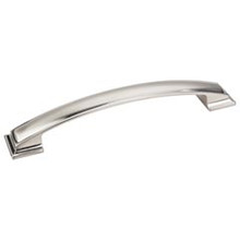 Hardware Resources 435-160SN 7-5/8" Overall Length Pillow Top Cabinet Pull - 160 mm center-to-center Holes - Screws Included - Satin Nickel