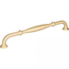 Hardware Resources 658-224BG 9-7/8" Overall Length Cabinet Pull 224 mm center-to-center - Screws Included - Brushed Gold