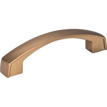 Hardware Resources 549-96SBZ 4-3/16" Overall Length Cabinet Pull - 96 mm center-to-center - Screws Included - Satin Bronze