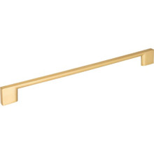 Hardware Resources 635-256BG 11-7/16" Overall Length Cabinet Pull 256 mm center-to-center - Screws Included - Brushed Gold