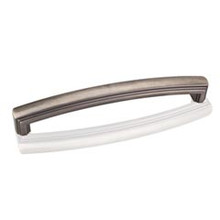 Hardware Resources 519-160BNBDL 6-13/16" Overall Length Cabinet Pull - 160 mm center-to-center Holes - Screws Included - Brushed Pewter