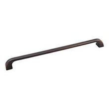 Hardware Resources 972-305DBAC 12-3/4" Overall Length Cabinet Pull 305 mm (12") center-to-center - Screws Included - Brushed Oil Rubbed Bronze
