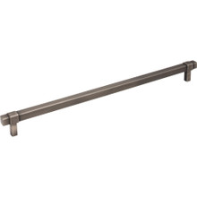 Hardware Resources 293-305BNBDL 13-1/4" Overall Length Square Bar Pull 305 mm center-to-center - Screws Included - Brushed Pewter
