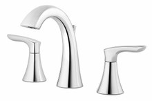 Pfister LG49-WR0C Weller Two Handle Widespread Lavatory Faucet - Polished Chrome