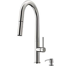 VIGO VG02029STK2 Greenwich Pull-Down Spray Kitchen Faucet With Soap Dispenser In Stainless Steel