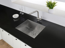 Ruvati 23-inch Undermount 16 Gauge Zero Radius Kitchen Sink Stainless Steel Single Bowl - RVH7100