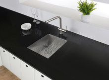 Ruvati 14-inch Undermount 16 Gauge Zero Raduis Bar Prep Kitchen Sink Stainless Steel Single Bowl - RVH7110