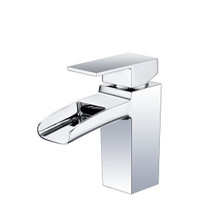 Vanity Art F40301 Bathroom Vessel Sink Faucet with Waterfall Spout - Chrome