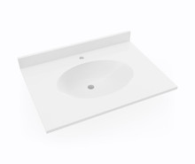 Swanstone CH1B2231 22 1/2" x 31" Single Bowl Vanity Sink & Counter Top - White
