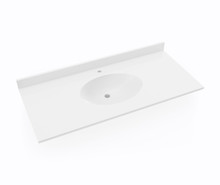 Swanstone CH1B2249 22 1/2" x 49" Single Bowl Vanity Sink & Counter Top - White
