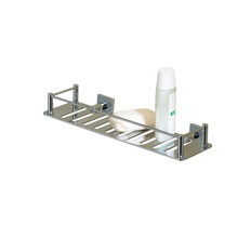 Valsan 53605PV Essentials Rectangular Shower Shelf with Braga Backplate 11 3/4" X 3 1/2" - Polished Brass