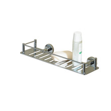 Valsan 53608UB Essentials Rectangular Shower Shelf - Unlacquered Brass