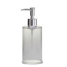 Valsan PP631UB Pombo Pur Countertop Acrylic Liquid Soap Dispenser - Unlacquered Brass