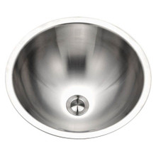 Hamat HALO 16 3/4" Topmount Lav Conical Bowl Sink - Overflow Hole - Stainless Steel