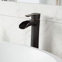 VIGO VG03024ARB2 Niko Vessel Bathroom Faucet With Pop-Up In Antique Rubbed Bronze
