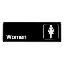 Alpine Women's Restroom Sign, 3 in. x 9 in.