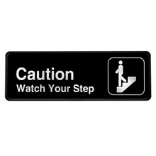 Alpine Caution - Watch your Step Sign, 3 in. x 9 in.