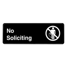 Alpine No Soliciting Sign, 3 in. x 9 in.
