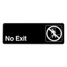 Alpine No Exit Sign, 3 in. x 9 in.