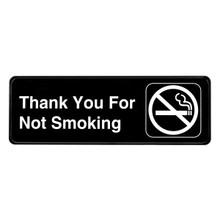 Alpine Thank you for Not Smoking Sign, 3 in. x 9 in.