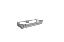 Valsan 53440NI Essentials Polished Nickel Detachable Soap and Sponge Basket - Small, Round Rungs