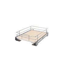 Rev-A-Shelf 5330-15BCSC-MP 15 in Solid Bottom Pullout Baskets w/Soft-Close - Natural