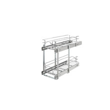 Rev-A-Shelf 5WB2-0922CR-1 9 in x 22 in Two-Tier Pull-Out Baskets - Chrome