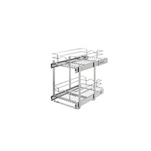 Rev-A-Shelf 5WB2-1218CR-1 12 in x 18 in Two-Tier Pull-Out Baskets - Chrome