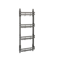 Rev-A-Shelf 5365-08-FOG Small Flat Metal Door mount Spice Rack - Orion Gray