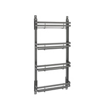 Rev-A-Shelf 5365-10-FOG Medium Flat Metal Door mount Spice Rack - Orion Gray