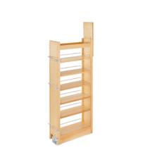Rev-A-Shelf 448-TP43-5-1 5 in W x 43 in H Wood Pantry Pullout Soft Close - Natural
