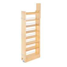 Rev-A-Shelf 448-TP58-5-1 5 in W x 58 in H Wood Pantry Pullout Soft Close - Natural