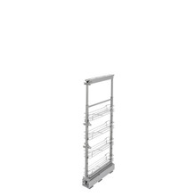 Rev-A-Shelf 5743-04-CR-1 4-1/8 in Chrome Basket Pantry Pullout Soft Close