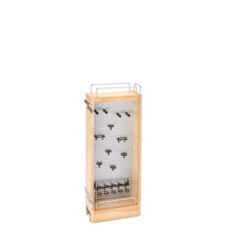 Rev-A-Shelf 444-BBSCWC-5SS 5 in Base Cabinet Stainless Steel Organizer w/Soft-Close - Natural