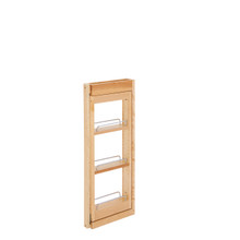 Rev-A-Shelf 432-WFBBSC30-3C 3 in. W x 30 in. H Pull-Out Between Cabinet Wall Filler w/Soft-Close - Natural