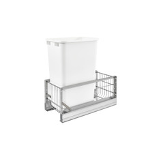 Rev-A-Shelf 5349-1550DM-1 50 Qrt Pull-Out Waste Container - White
