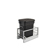 Rev-A-Shelf 5349-15CKBK-1 Aluminum Pull-Out Black Compost bin - Black