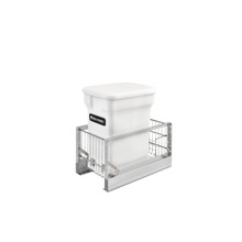 Rev-A-Shelf 5349-15CKWH-1 Aluminum Pull-Out White Compost bin - White