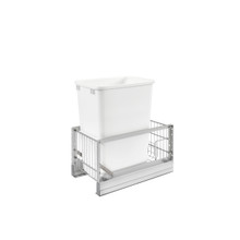 Rev-A-Shelf 5349-15DM18-1 35 Qrt Pull-Out Waste Container, 18 in Depth - White