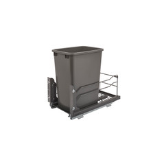 Rev-A-Shelf 53WC-1535SCDM-113 35 Qrt Pull-Out Waste Container Soft-Close - Gray
