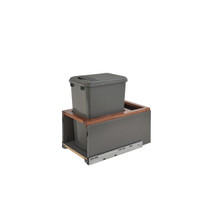 Rev-A-Shelf 5LB-1535OGWN-113 35 Qrt LEGRABOX Pull-Out Waste Container w/Soft-Close - Gray