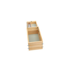 Rev-A-Shelf 4VDOHT-267FLSC-1 12 in Vanity Half-Tiered Drawer w/Soft-Close & Full Access - Natural