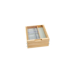 Rev-A-Shelf 4VDOT-419FLSC-1 18 in Vanity Tiered Drawer w/Soft-Close & Full Access - Natural