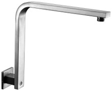 ALFI AB12GSW-BN Brushed Nickel 12" Square Raised Wall Mounted Shower Arm