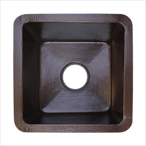 Linkasink C006 Ps Drop In Or Undermount Copper Kitchen Sink 16 X 16 X 8 Polished Stainless Steel