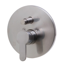ALFI AB3101-BN Brushed Nickel Shower Valve Mixer with Rounded Lever Handle and Diverter