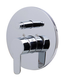 ALFI AB3101-PC Polished Chrome Shower Valve Mixer with Rounded Lever Handle and Diverter