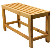 ALFI AB4401 26" Solid Wooden Slated Single Person Sitting Bench